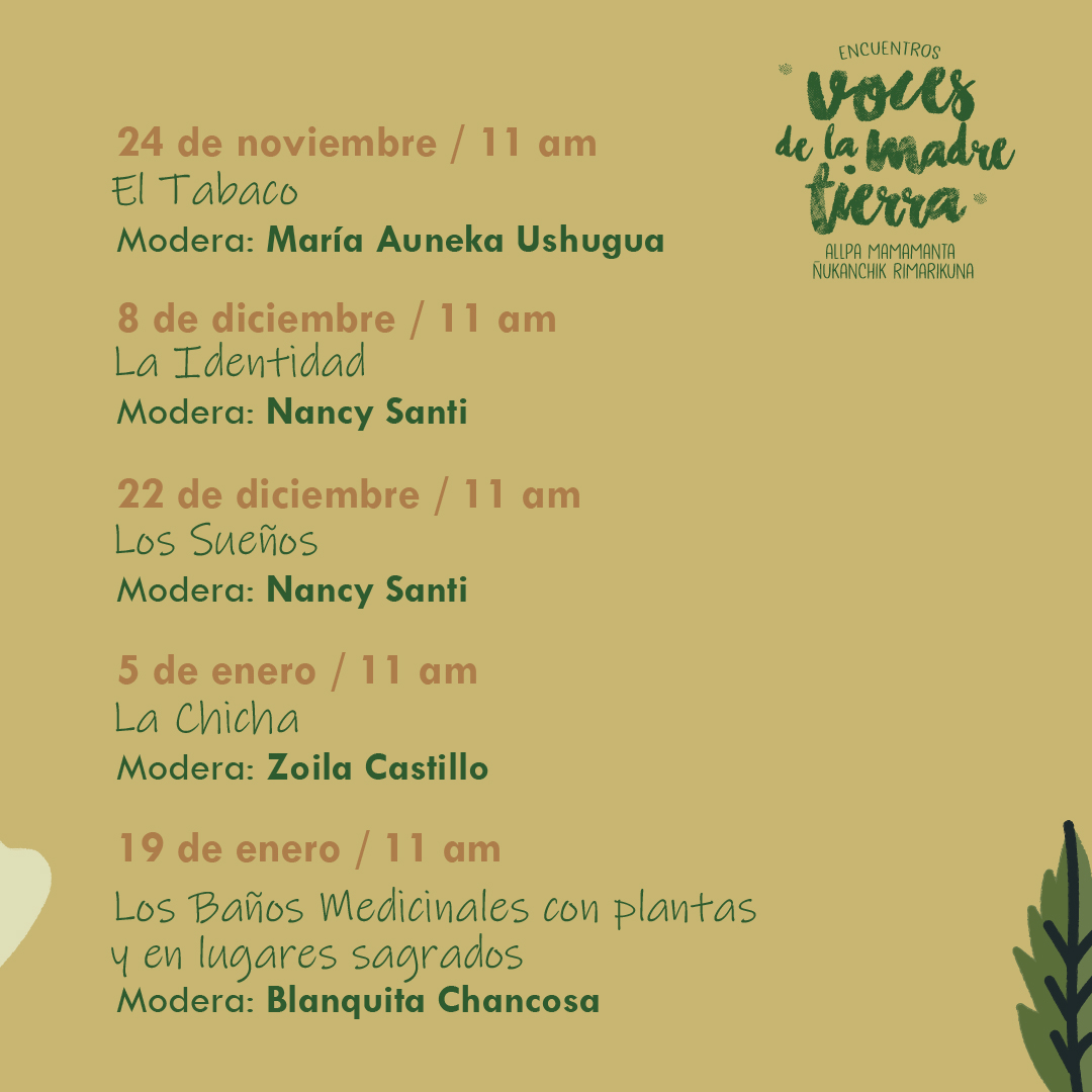 Agenda Encuentro de la Madre Tierra